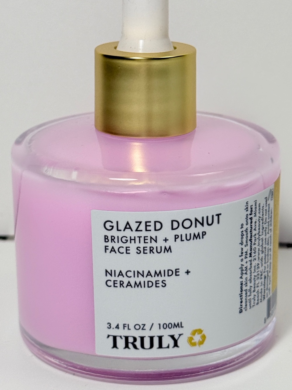 TRULY Glazed Donut Brighten + Plump Face Serum 3.4 fl oz - NEW!